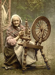 アイルランドの糸車郡ゴールウェイ、1890 作： Detroit Photographic Co.