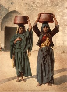 聖地シロアムの牛乳売り、1890年頃（写真製版） 作： Detroit Photographic Co.