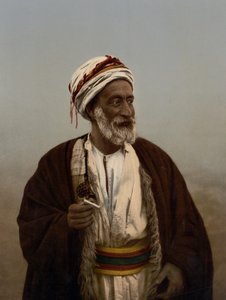 パレスチナの村の首長、聖地、1890～1900年頃（フォトクロムプリント）