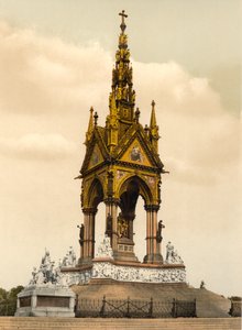 ロンドン、アルバート記念碑、1890〜1900年頃 作： Detroit Publishing Co.
