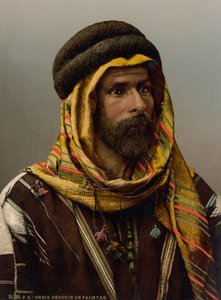 パルミラのベドウィンの酋長、1890-1900年頃（フォトクロム・プリント 作： Detroit Publishing Co.