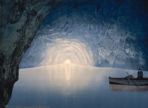 青い洞窟、カプリ島、1890〜1900年 作： Detroit Publishing Co.