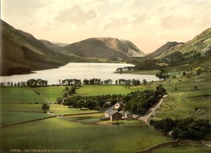 バターミアとクルモック水、イギリスの湖水地方、1900年頃 作： Detroit Publishing Co.