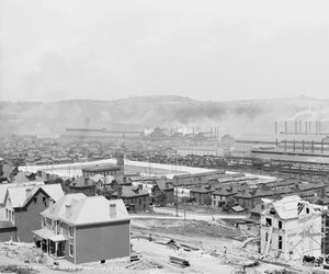 カーネギー製鋼所、ペンシルベニア州ホームステッド、1905年頃 作： Detroit Publishing Co.