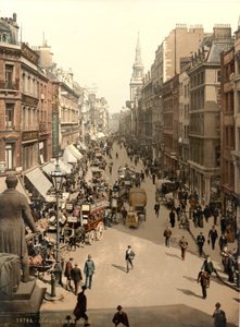 チープサイド、ロンドン、c.1890-1900 作： Detroit Publishing Co.