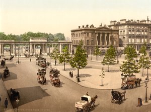 ハイドパークコーナー、ロンドン、1890〜1900年頃 作： Detroit Publishing Co.