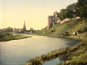 キドウェリー、カーマーセン、ウェールズ、1890-1900年頃（フォトクロームプリント） 作： デトロイト出版株式会社