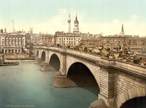 ロンドン橋、1890〜1900年頃 作： Detroit Publishing Co.