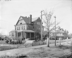 タスキギー・インスティテュートのブッカー・T・ワシントンの住居（1906年頃）（モノクロ写真 作： Detroit Publishing Co.