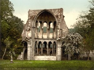 ドイツ、ノルトラインヴェストファーレン州ハイスターバッハ修道院の遺跡、1900年頃 作： Detroit Publishing Co.