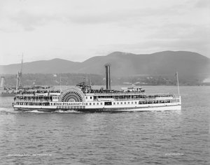 Steamer Cetus、Iron Steamboat Co. 1909 作： Detroit Publishing Co.