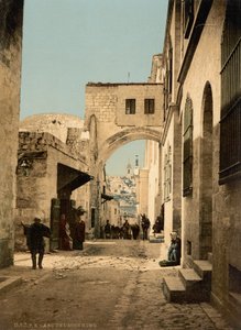 エッケ・ホモのアーチ、聖地エルサレム、1890-1900年頃（フォトクロム・プリント） 作： デトロイト出版株式会社