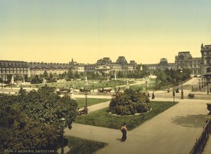 パリのルーブル美術館、1890〜1900年頃 作： Detroit Publishing Co.