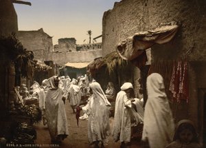 シディオクバのアルジェリア通り、1899年頃（フォトクロム） 作： Detroit Publishing Co.