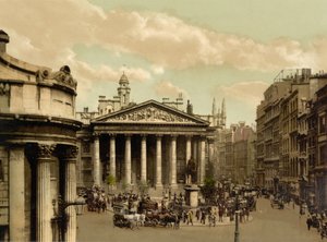 Royal Exchange、ロンドン、c.1890-1900（photochrom） 作： Detroit Publishing Co.