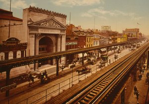 ザバワリー、ニューヨークシティ、1900年頃（フォトクロム） 作： Detroit Publishing Co.