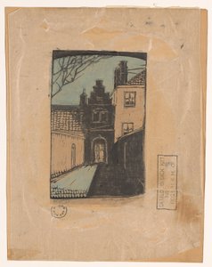 Kloosterpoort, Hoorn (オブジェクトの原題) 作： Dick Ket (signed by artist)