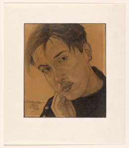 自画像（手持ち） 作： Dick Ket (signed by artist)