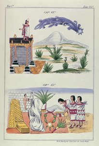 キャップ63とキャップ64、「ニュースペインのインディーズの歴史と本土の島々」のイラスト、ジュールデポルテスのプレート、1867年〜80年