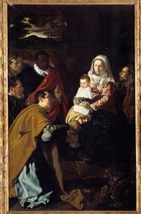 賢者たちの崇拝ディエゴ・ロドリゲス・デ・シルヴァ・イ・ベラスケス（1599-1660）による絵画 作： Diego Velázquez