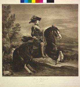 馬上のフィリップ4世（ヘリオグラフィー） 作： Diego Rodriguez de Silva y Velazquez
