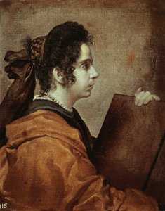 シビラ（フアナ・パチェコ） 1632年頃 油彩・カンヴァス 作： Diego Rodriguez de Silva y Velazquez