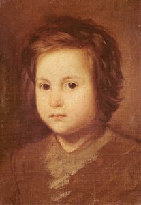子供の頭、1650 作： Diego Velázquez