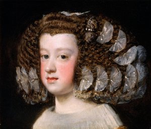 マリアテレサ1638-1683、スペインのインファンタ、1651-54。 作： Diego Velázquez