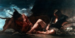 水銀とアーガス、c1659。 作： Diego Velázquez