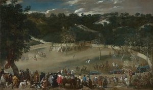 フィリップ4世の狩猟イノシシラテラレアル、c。 1632-1637 作： Diego Velázquez