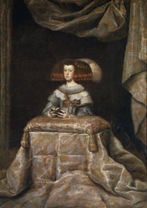 オーストリアのマリアナ16341696の肖像、祈り、c。 1655 作： Diego Velázquez