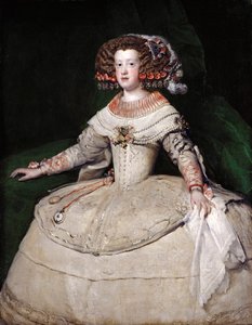 1650年代のスペインのインファンタマリアテレジア 作： Diego Velázquez