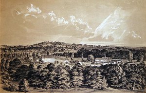 La Grande Trappe, c.1860（リトグラフ） 作： Dieudonne Auguste (after) Lancelot
