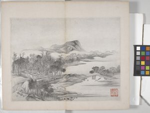 風景画帖（紙にインク）
