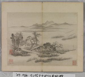 風景画帖（紙にインク）