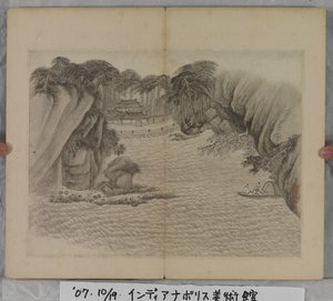 風景画帖（紙にインク）