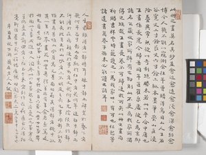 風景画帖（紙にインク） 作： Ding Yunpeng