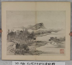 風景画帖（紙にインク）