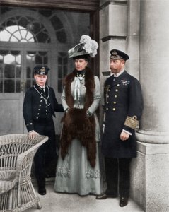 「私たちのセーラー王、その配偶者、そしてセーラーの王位継承者」、1910 作： Dinham