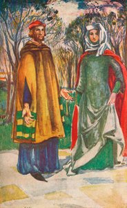 エドワード1世の時代の男女1907 作： Dion Clayton Calthrop