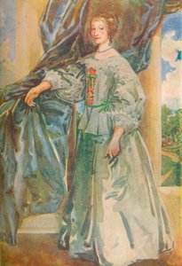 チャールズ1世の時代の女性、1907年 作： Dion Clayton Calthrop