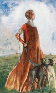エドワード3世の時代の女性 1327年～1377年 作： Dion Clayton Calthrop
