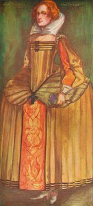 エリザベスの時代の女、1907 作： Dion Clayton Calthrop