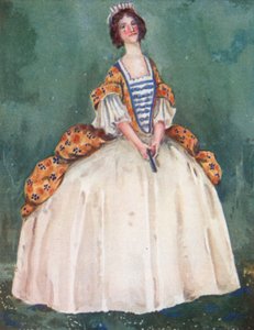 アン女王の時代の女性 1702-1714 作： Dion Clayton Calthrop