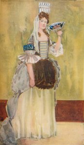 ウィリアムとメアリーの時代の女性、1907 作： Dion Clayton Calthrop
