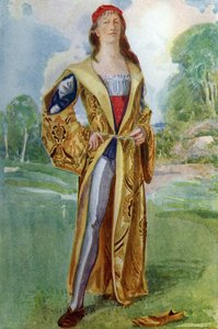 ヘンリー7世（1485-1509）の時代の男の衣装 作： Dion Clayton Calthrop