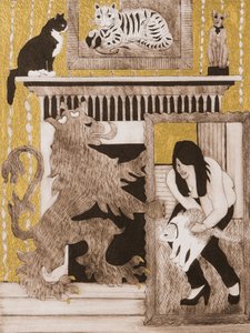 猫、2017年（コラグラフ） 作： Dione Verulam