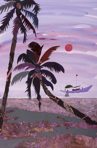 釣り、2020年（コラージュ） 作： 