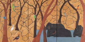 ジャングル、インド、2020年（キャンバスに油彩） 作： 