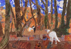 ライディングレスト、2020年（コラージュ） 作： Dione Verulam